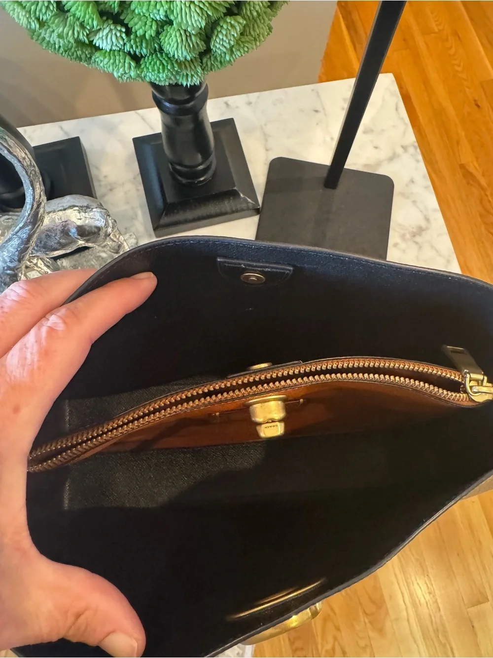 COACH - Willow Shoulder Bag in Colorblock, Dark Stone, EUC 2022 Beautiful